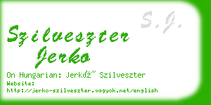 szilveszter jerko business card